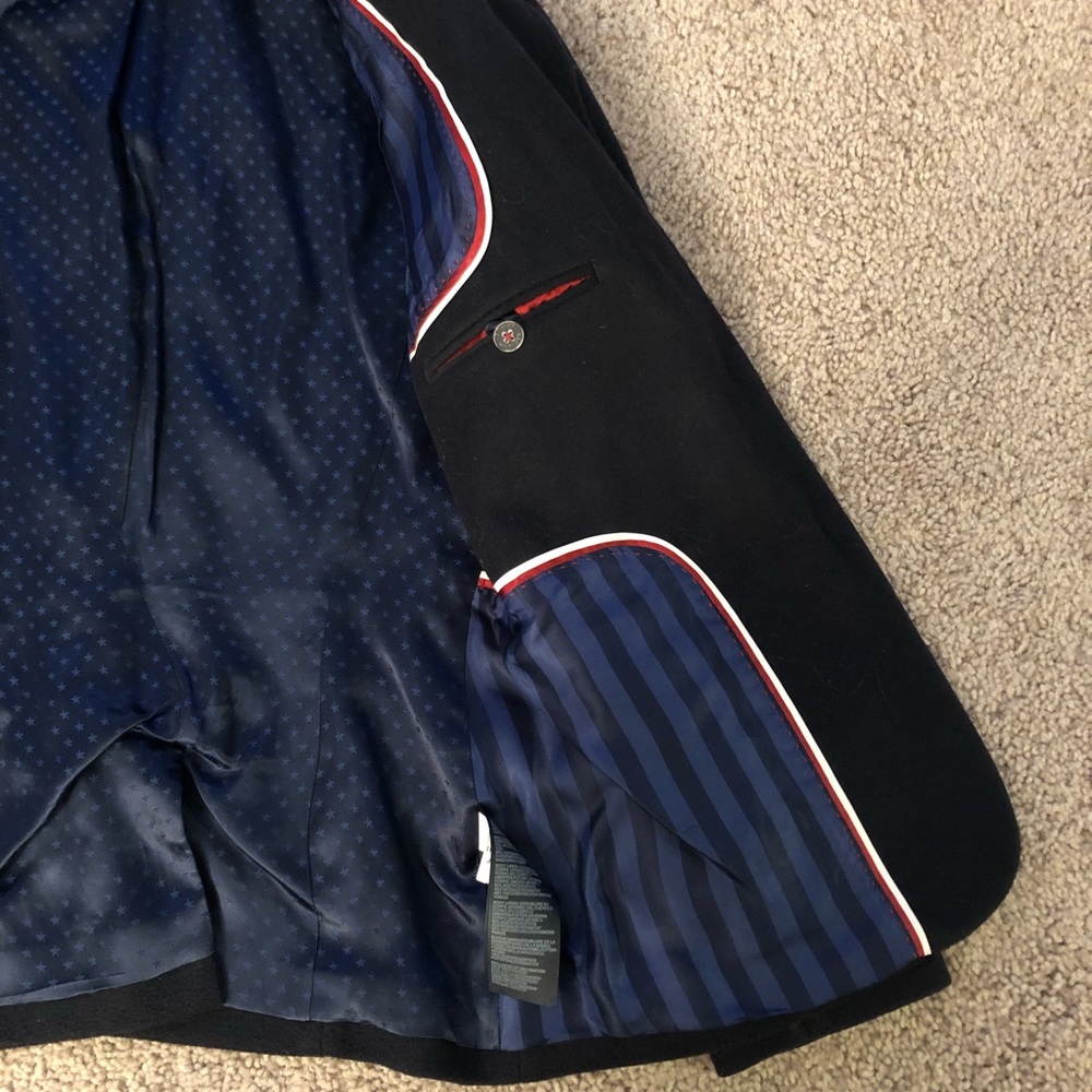 Tommy Hilfiger Italian Wool Black Blazer - Picture 2 of 6